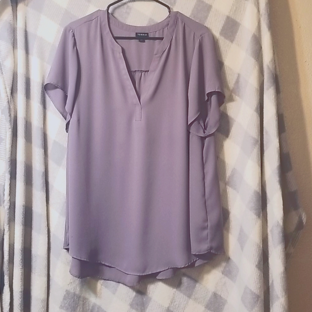 Light purple blouse from Torrid